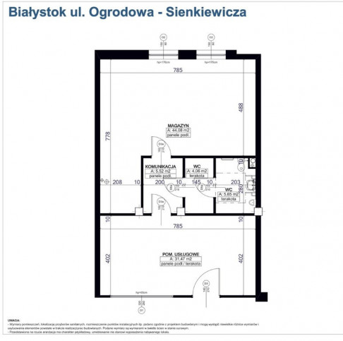 Lokal Sprzedaż Białystok os. Sienkiewicza 1